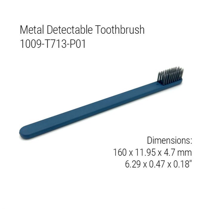 Fully Metal Detectable Round Hand Brush with Medium Bristles, Metal  Detectable & X-Ray Visible, Food Factory Hand Brush