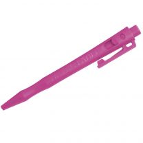 Detectable HD Retractable Pens - Standard Ink (Pack of 50) - Black Ink, Pink Housing, Clip