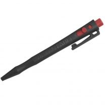 Detectable HD Retractable Pens - Cryo Ink (Pack of 50) - Black Ink, Black Housing, Clip
