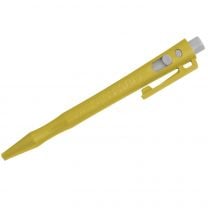 Detectable HD Retractable Pens - Gel Ink (Pack of 50) - Red Ink, Yellow Housing, with Clip