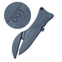 Sequentially Numbered Metal Detectable Safety Knives with Enclosed Blade and Retractable Hook Blade (SK117) (Pack of 10)