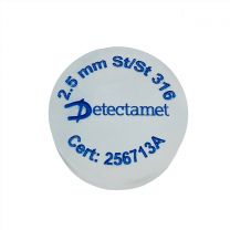Metal Detector Test Puck - Frosted Acrylic 35 mm (1.37") Diameter