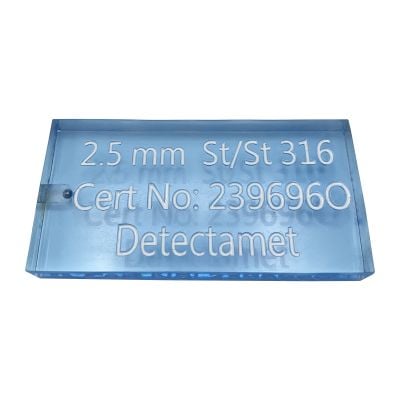 Metal Detector Test Card - Hi Vis Acrylic