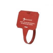 Detectable Looped ID Tags (Pack of 25) - Red