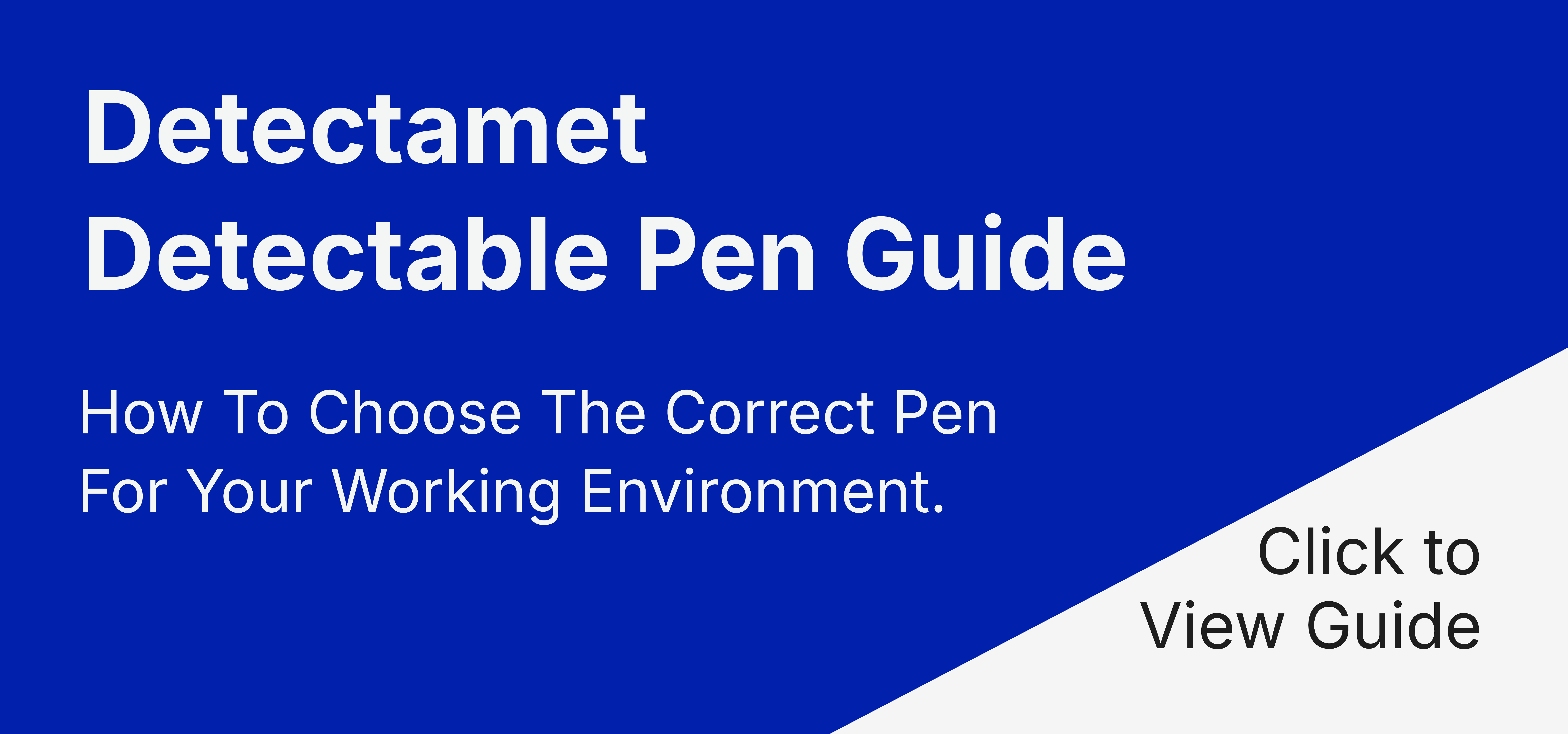 Detectamet Detectable Pen Guide